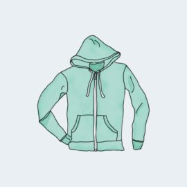 Dummy Hoodie with Zipper